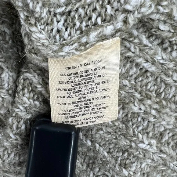 ANTHROPOLOGIE ANGEL OF THE NORTH Sweater Womens Large Green Open Knit Cardigan - Picture 7 of 10